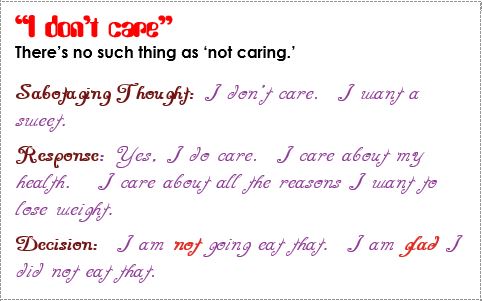 response i dont' care
